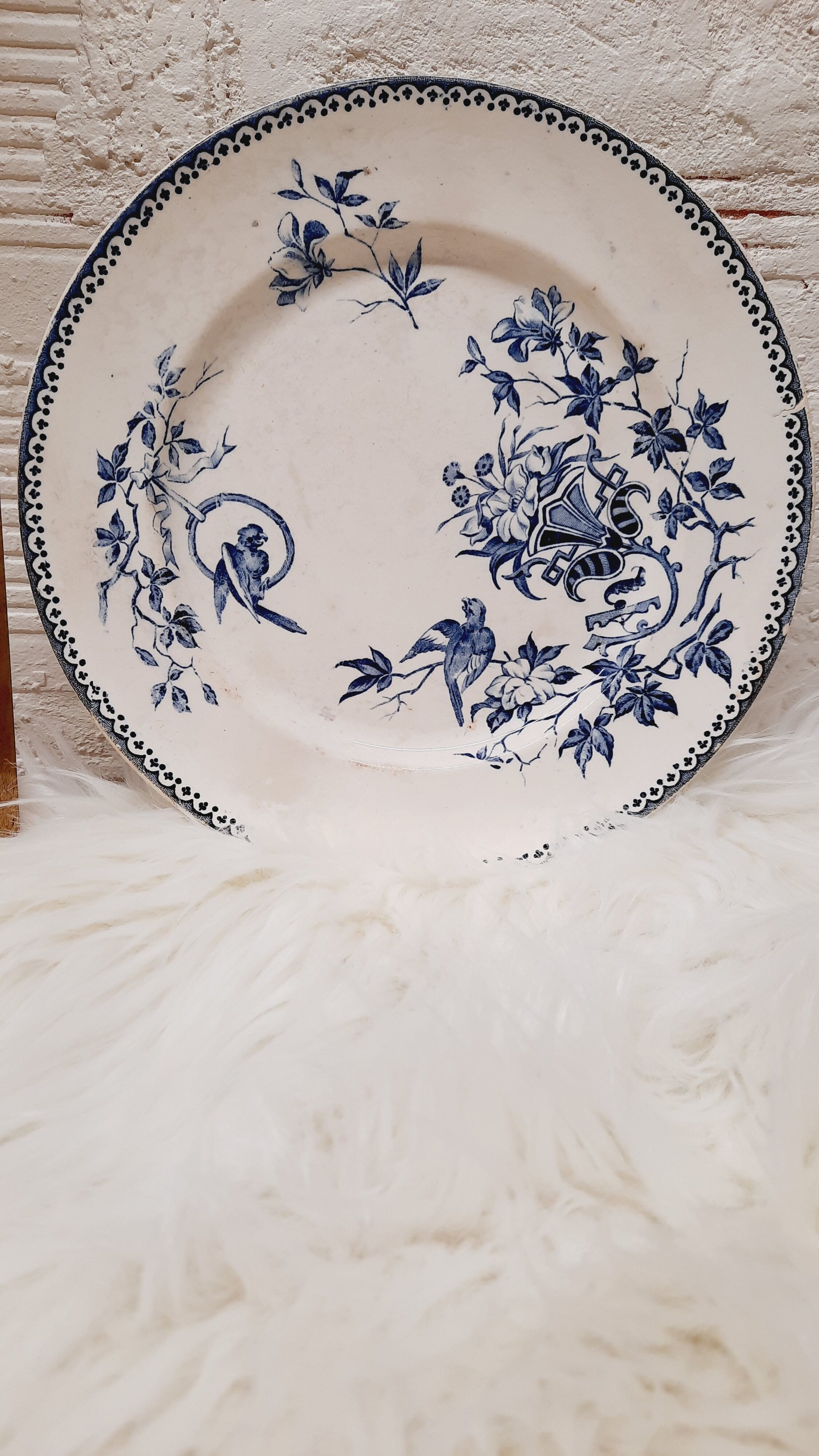 Compotier Terre de fer Perruche