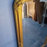 Miroir Louis XV bois doré ep XIX em - 144 cm