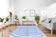 Modern Moroccan carpet blue contemporary art  240x340cm