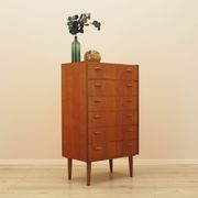 Teak chest of drawers, Danish design, 1970s, made in Denmark