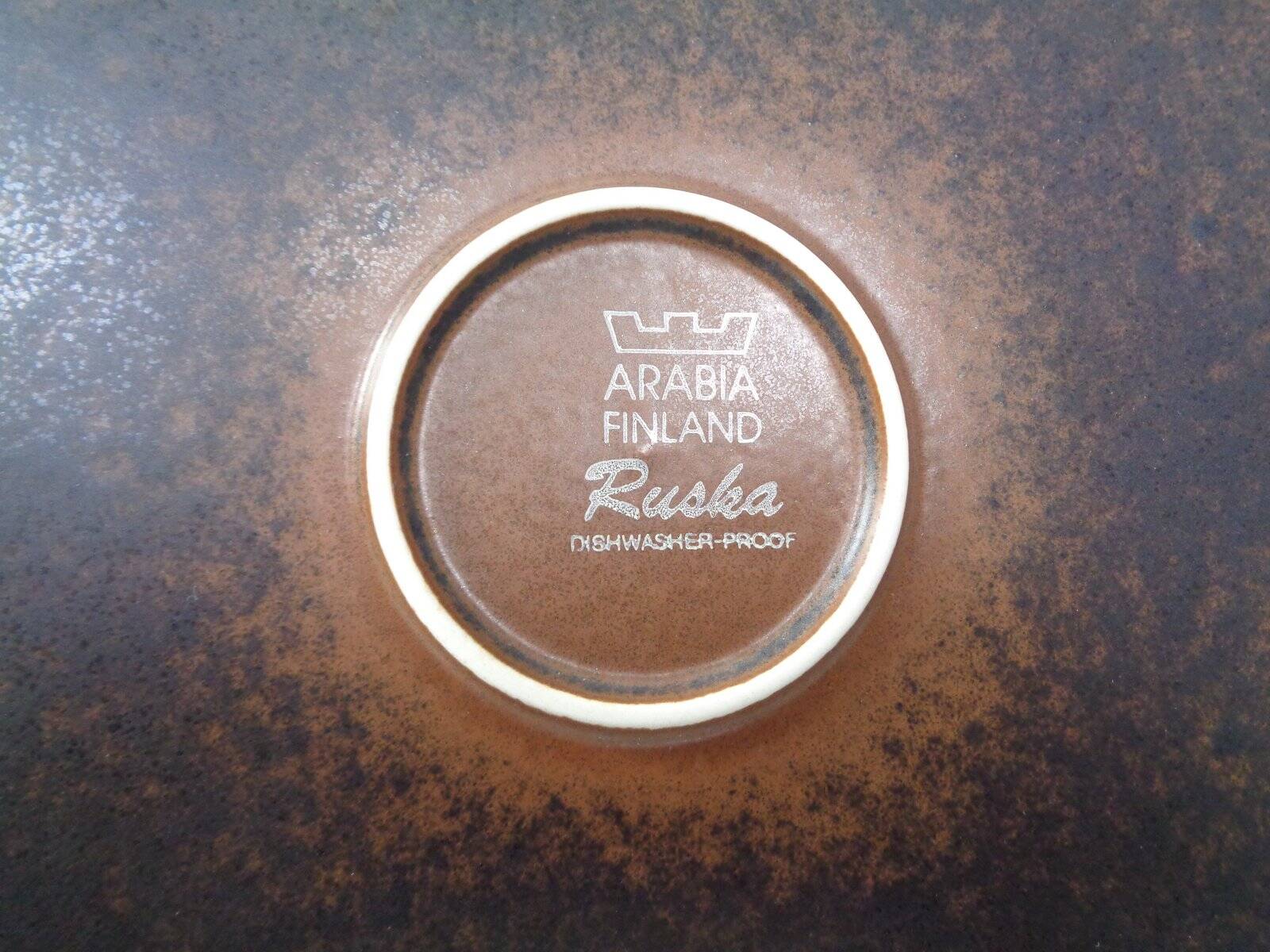 Large Russian Plates by Ulla Procope for Arabia, Set of 6, Finland, 1960s, Set of 6