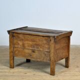 Antique beech shepherd's chest, 1850s