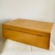 Box with compartments from the 19th century, dovetail mountings, clasp present
