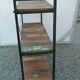 Industrial shelf in iron and wood