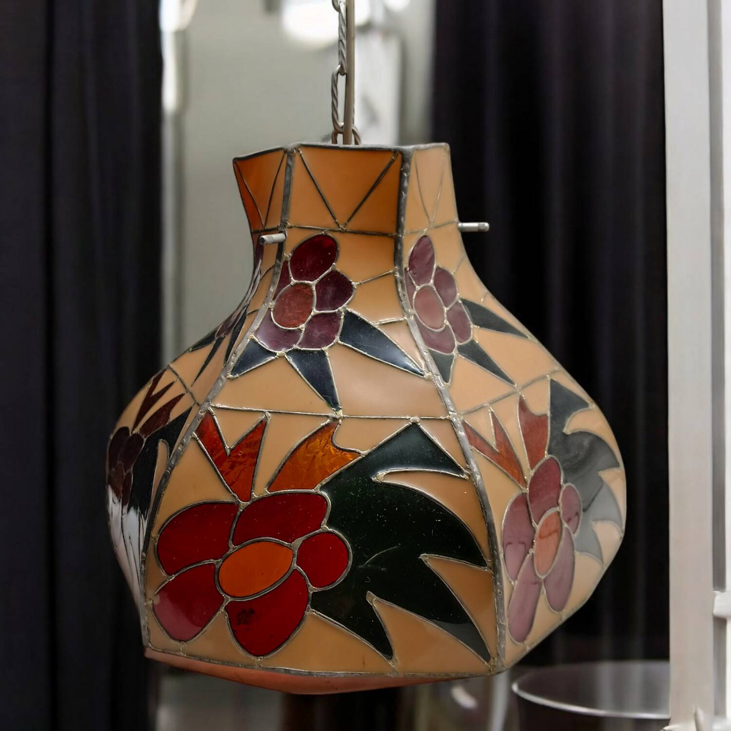 Vintage Tiffany Style Ceiling Lamp