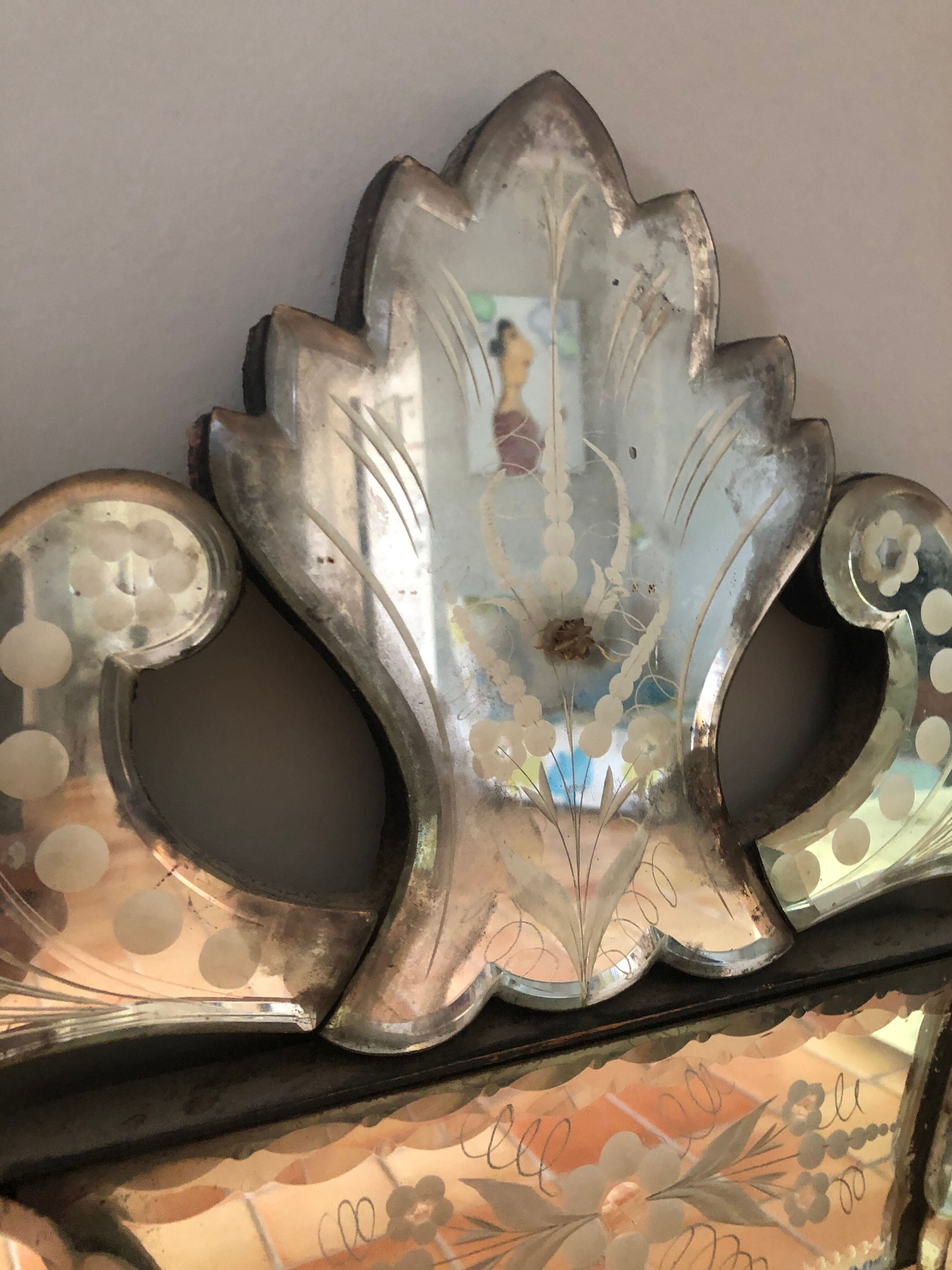 Venetian mirror 96x55cm