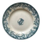 U&C Sarreguemines ironware footed plate