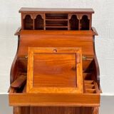 20th century Davenport desk with walnut piano top