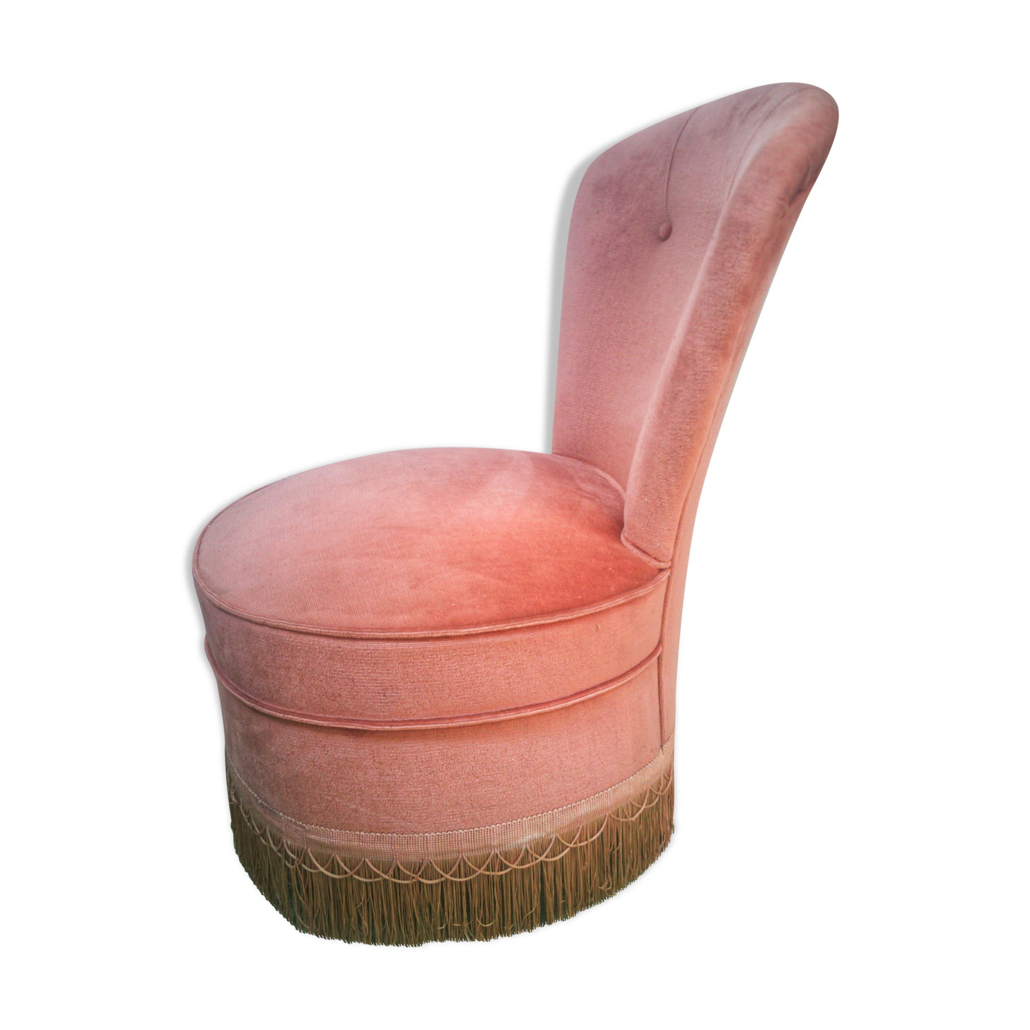 Fringed Velvet Pink Heater