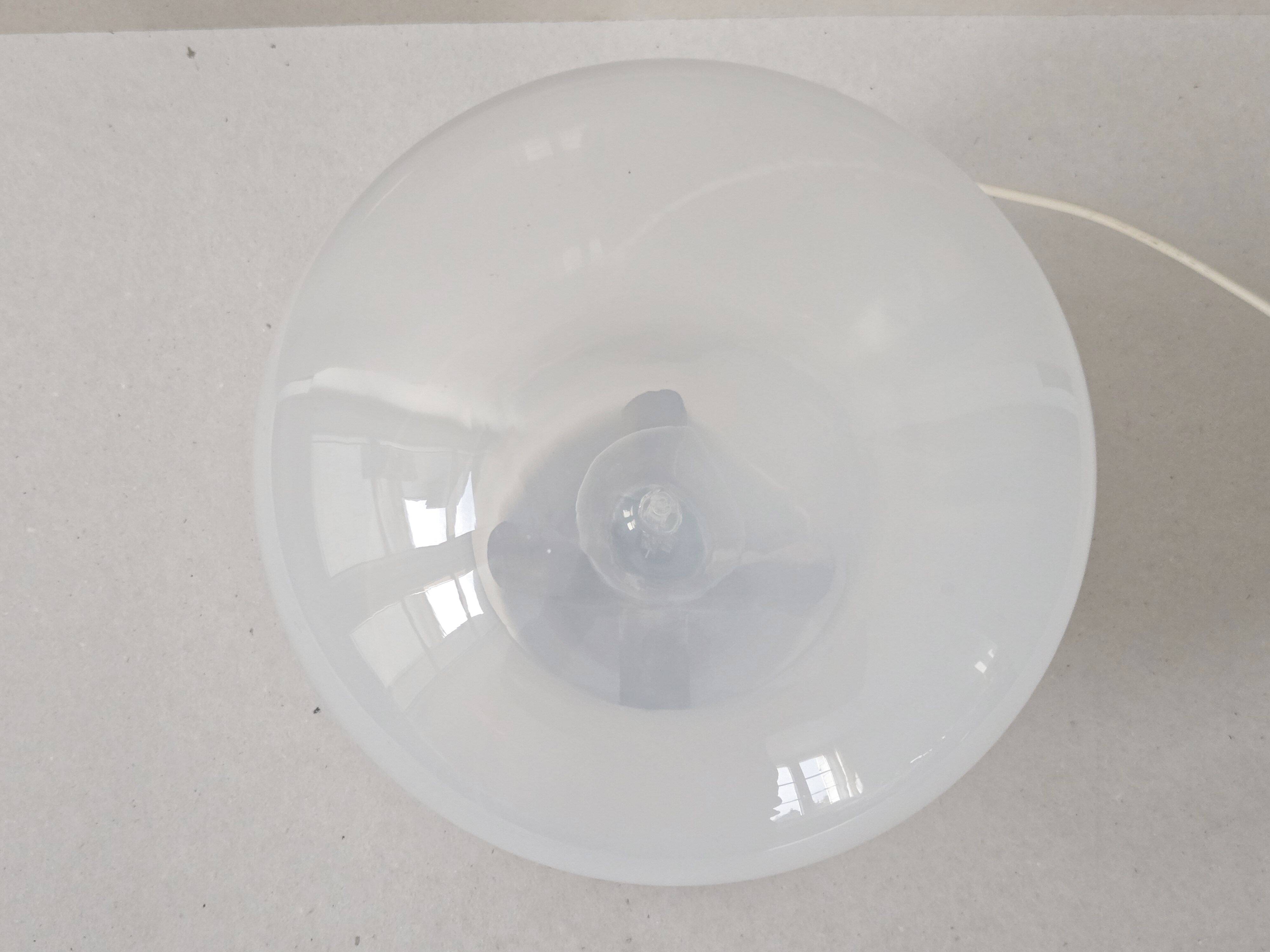 Lampe italienne en verre et céramique, 1960