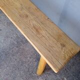 Bench 140 cm old solid wood with patina