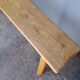 Bench 140 cm old solid wood with patina