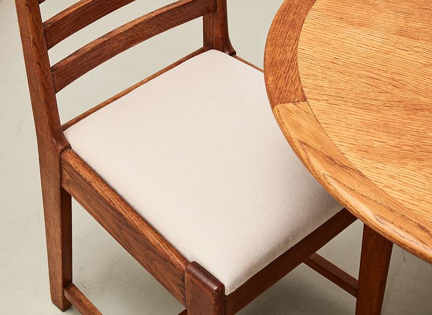 Rare Dining Set by Bas van Pelt for My Home Netherlands 1940s