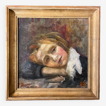 Portrait de fillette XIXème