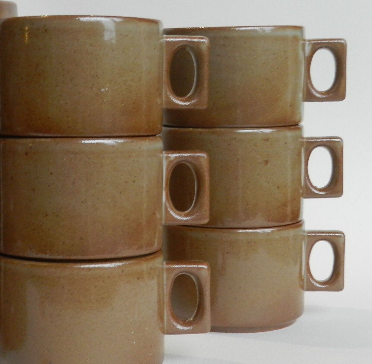 Brenne sandstone cups and saucers