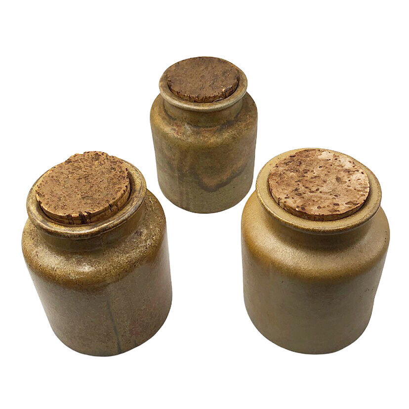 Ancient sandstone mustard pots