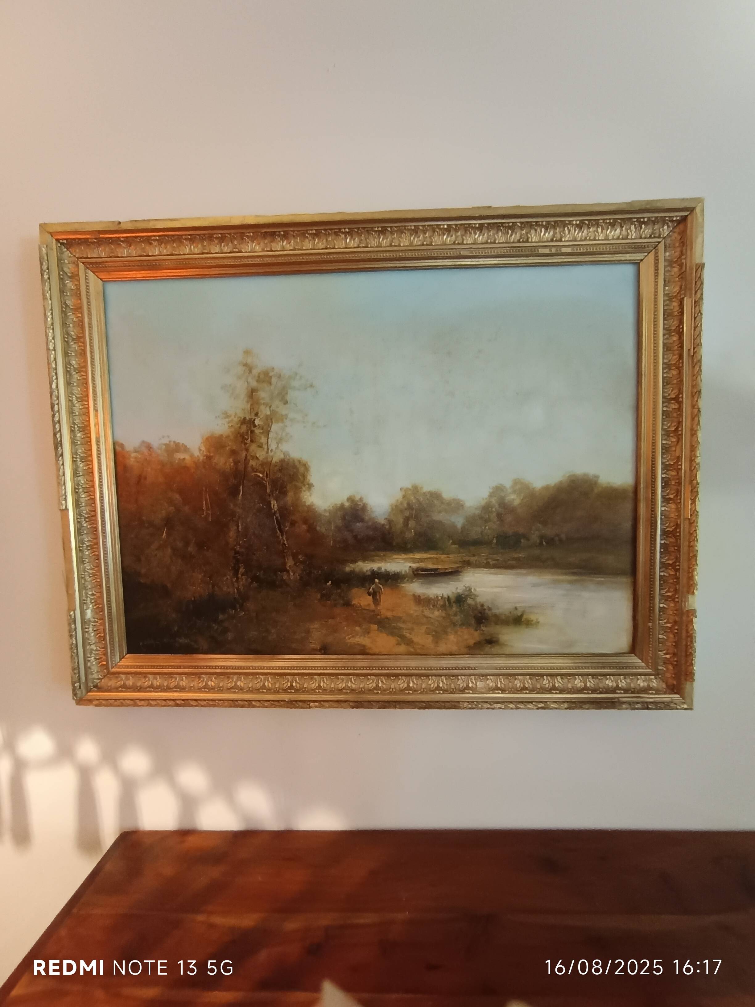 Émile Godchaux (attributed) – Important river landscape, oil on canvas, c.