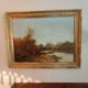 Émile Godchaux (attributed) – Important river landscape, oil on canvas, c.