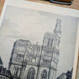 Printed in 1906, Sens Cathedral