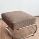 Fauteuil et ottoman Thonet 411 Bauhaus en tissu bouclé