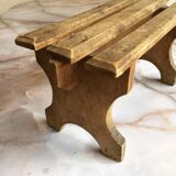 Small wooden farm bench