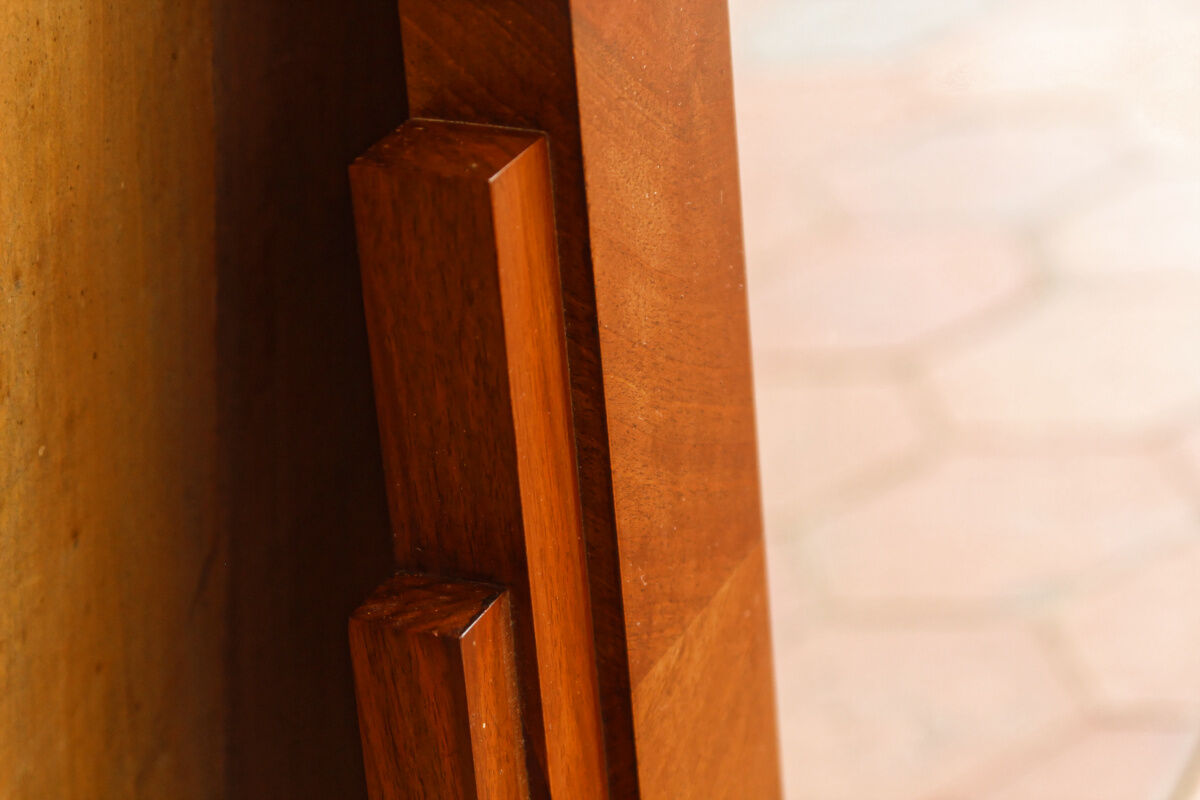Art Deco trumeau mirror – rosewood