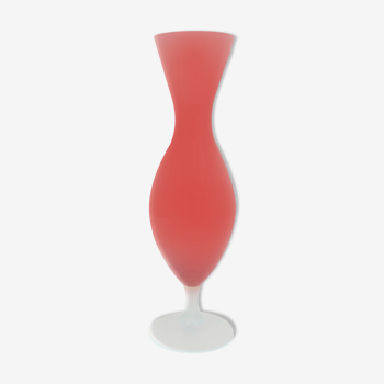 Vintage  pink opaline vase