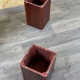 90s set of 3 brutal coffee tables with mosaic by Paul Kingma for Kneip