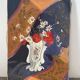 Poppies and daisies, oil on canvas, signed L Riousset.