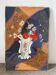 Poppies and daisies, oil on canvas, signed L Riousset.