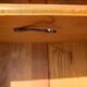 Secrétaire ancien scriban vintage en bois de noyer style Louis XV