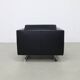 Fauteuil lounge en cuir et chrome par Molinari, 1990s
