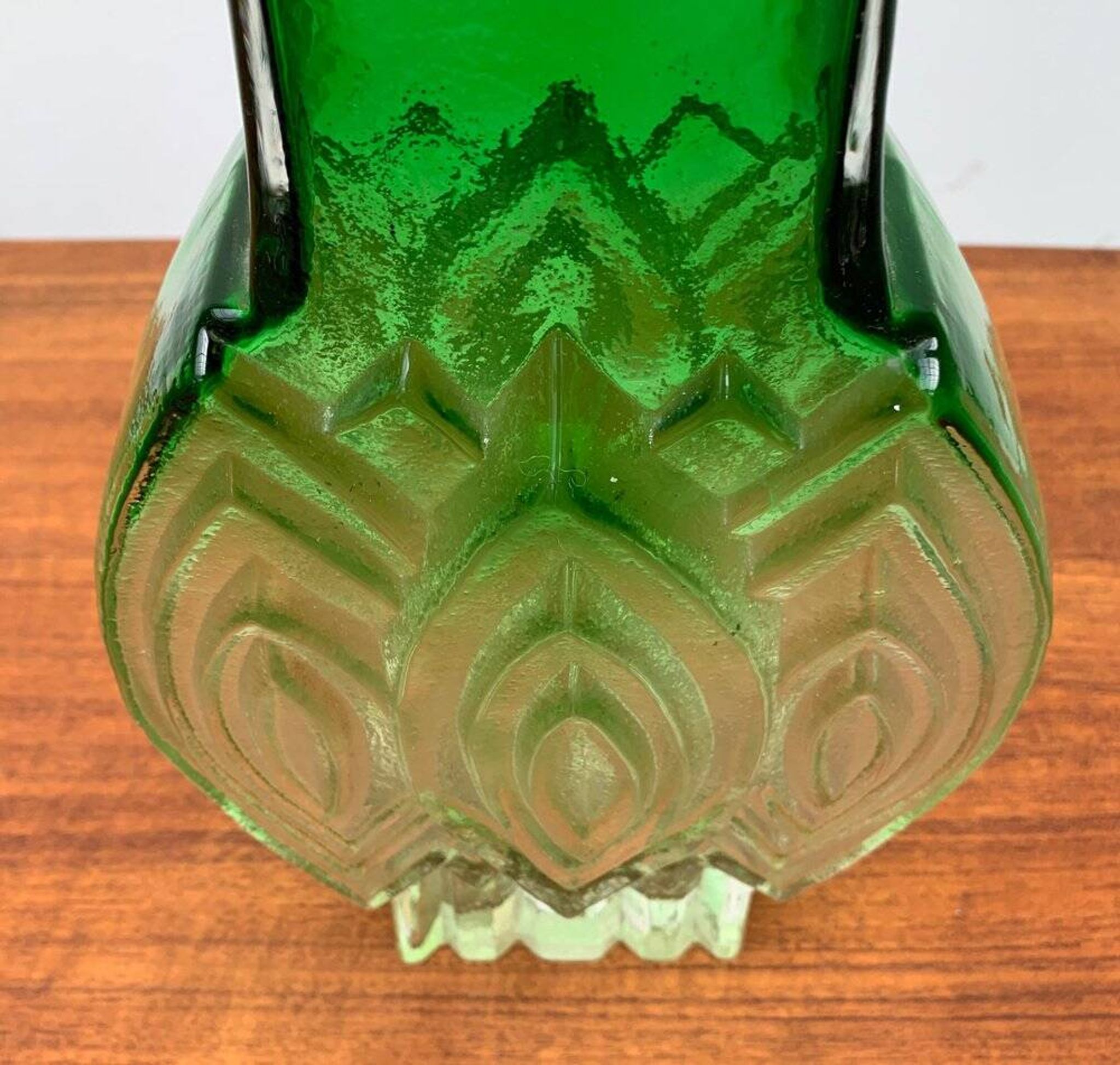 Vintage Finnish glass vase by Kaj Blomqvist for Kumela