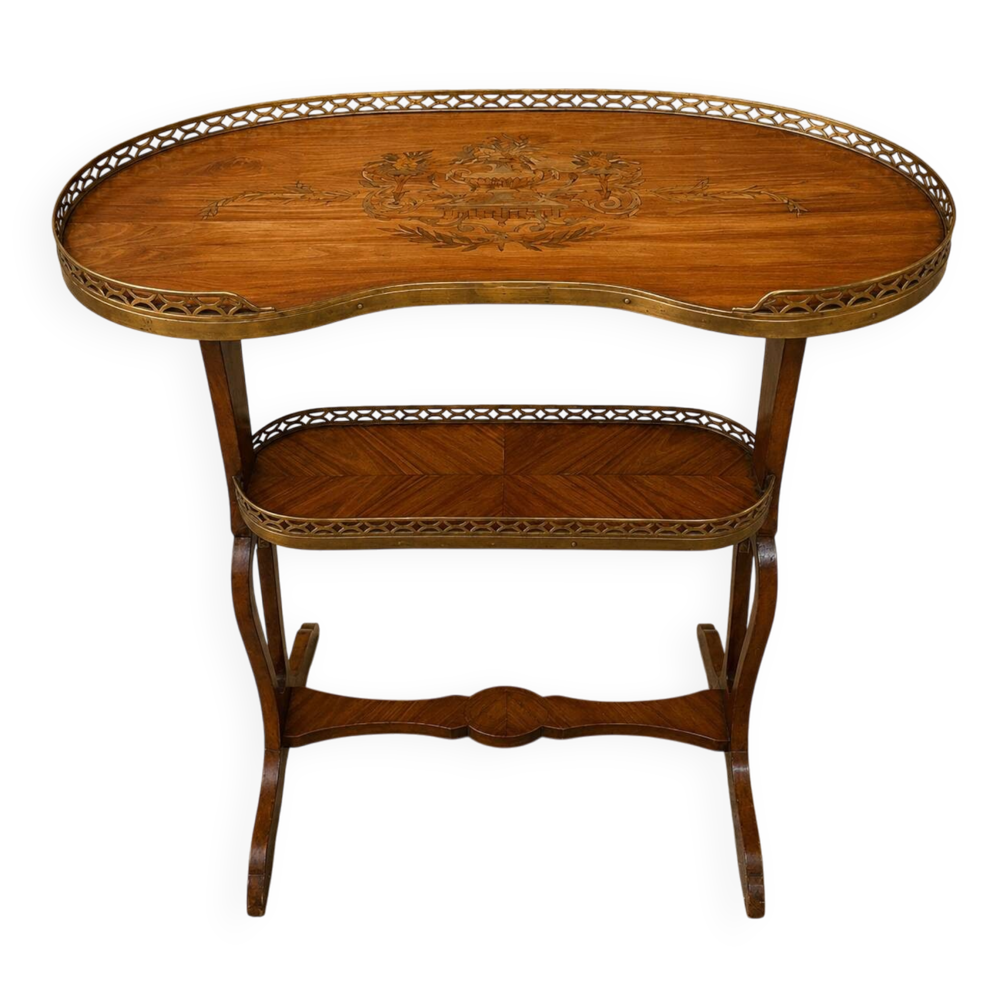 Art Nouveau two-tier tea table