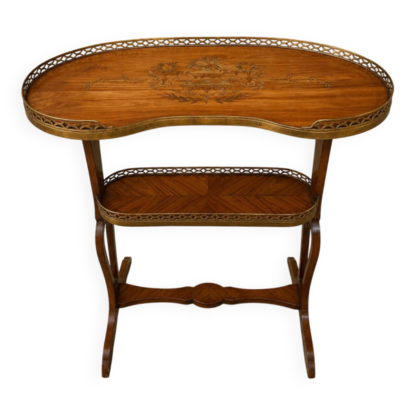 Table à thé à deux plateaux d’époque Art Nouveau