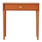 Table de chevet vintage avec poignée dorée