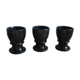Trio of black marble cockroaches