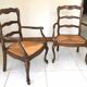 Pair of Provencal mulched armchairs Louis XV style