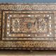 BOX XIXth in wood marquetry and mother-of-pearl