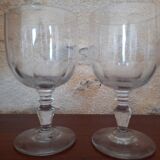 Crystal wine glasses