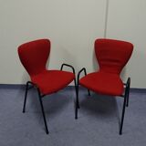 Pair of chairs of G. Dangles 50s
