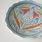 Decorative earthenware plate - hand-painted by İkbal Çini - Kütah