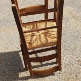 Rustic straw chairs