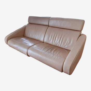 Steiner leather upright sofa