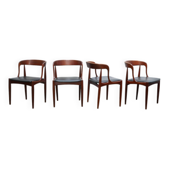 Set of 4 Scandinavian teak chairs by J. Andersen for Uldum Mobelfabrik