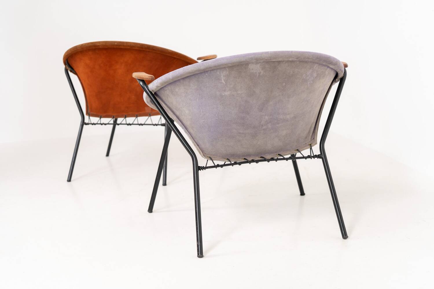 Paire de chaises « Balloon » de Hans Olsen pour Lea Design (Danemark, années 1950).