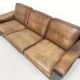 Brown leather sofa set Leolux