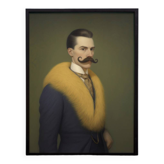Portrait ancien - série “Les moustachu-e-s”