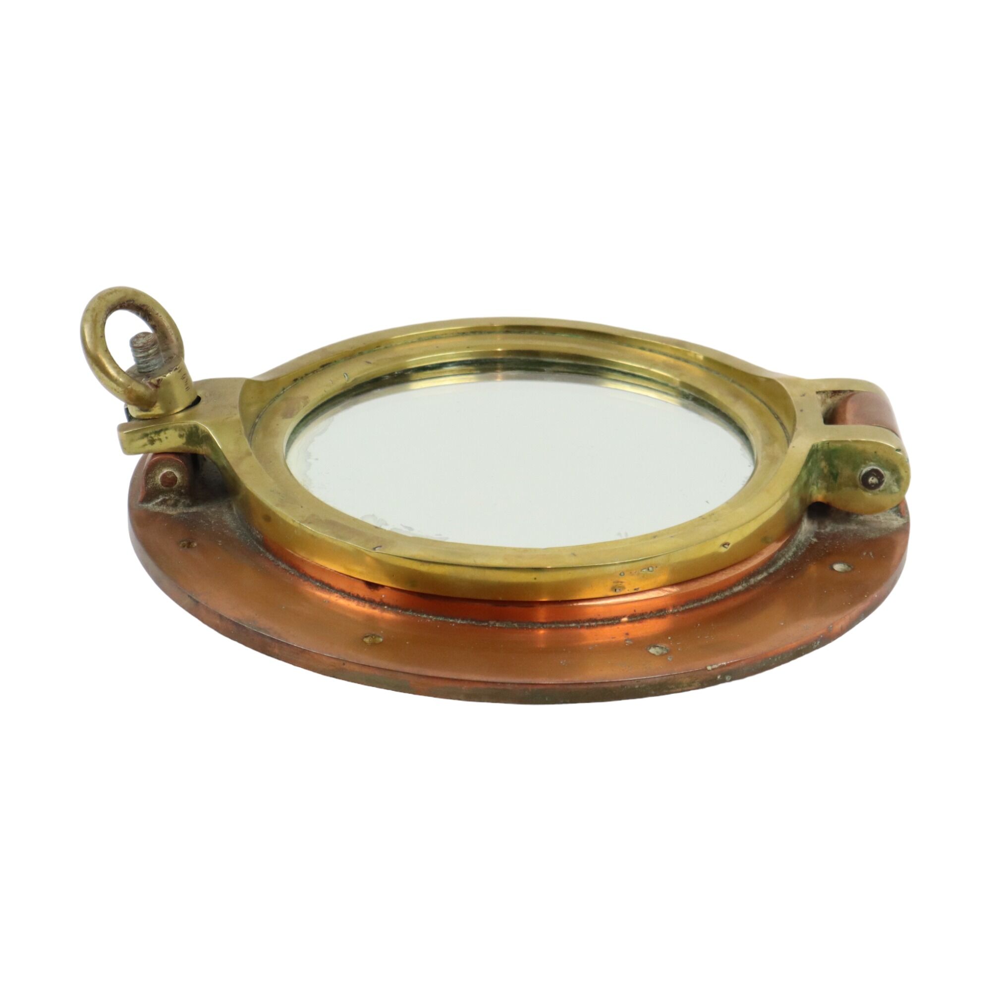 Authentic copper porthole mirror nautical shipping 32cm