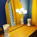Mirror with Veca wall light